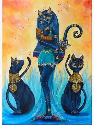 Bastet, Goddess of the Moon by Miltonholmes on DeviantArt