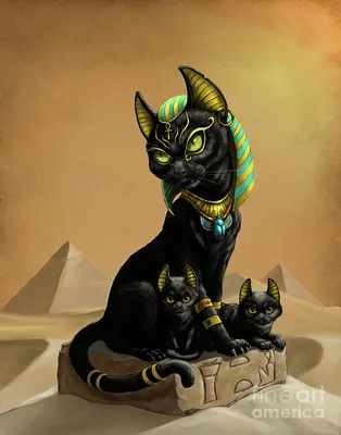 Goddess Bastet\" Art Print for Sale by Draconisa | Redbubble