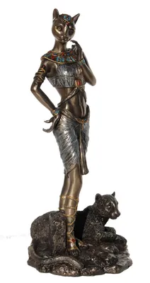 Bastet Cat Statues - Egyptian Goddess Collectibles - Multiple Colors a –  Discoveries Egyptian Imports