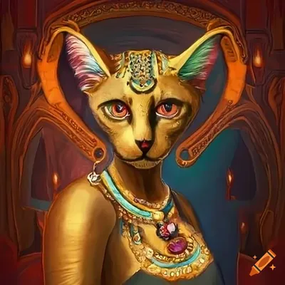 Amazon.com: Bastet With Panther Statue 11 3/4 Inch Tall