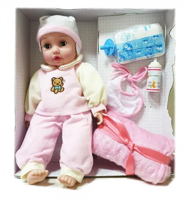 Купить Кукла мягкая в розовом костюме (Пупс Беби бон 38cм) недорого в  интернет-магазине Gigatoy.ru