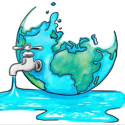 Рисунок Берегите воду! №403526 - «ЭКОЛОГИЯ и МЫ» (29.07.2023 - 10:09)