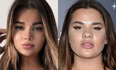 В Instagram показали истинные лица популярных девушек, которых не узнать без  фотошопа: 15 примеров