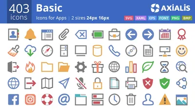 Axialis Universal Pro Icons - 6245 Vector Icons for Apps