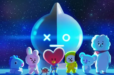 Скачать BT21 Симпатичные мультяшные обои All BTS Group APK для Android