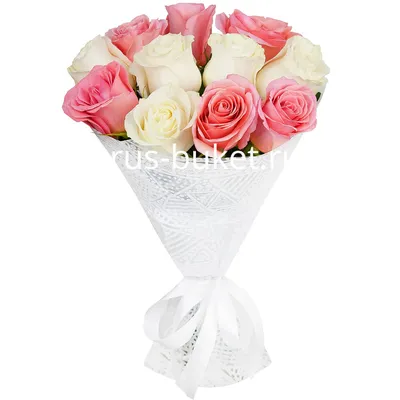 Розы : Букет № 135 из 35 белых роз (60 см.)