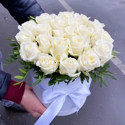 Купить букет «Букет белых роз «Восхищение»» с доставкой в Тольятти - «Lady  fleur 63»