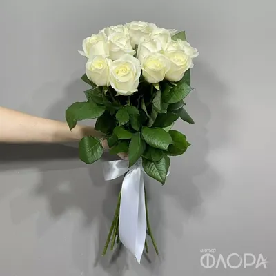 Моющиеся виниловые фотообои Букет белых роз, 211х150 см