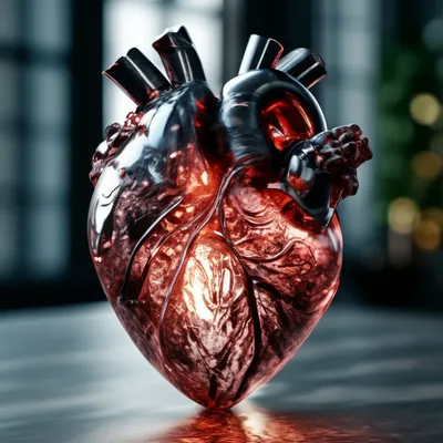 Человеческое сердце - анатомия человеческой иллюстрации сердца 3d  Иллюстрация штока - иллюстрации насчитывающей луч, анархиста: 125617935