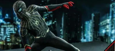 Фигурка Человек-Паук в Черном костюме Spider-Man Black Suit Diamond Select  84536 ➦ купить в интернет магазине dzhitoys.com.ua, цена 1599 грн.