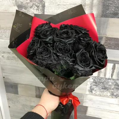 Черные розы \"Gold Point\"в коробке - сердце за 8 990 руб. | Бесплатная  доставка цветов по Москве