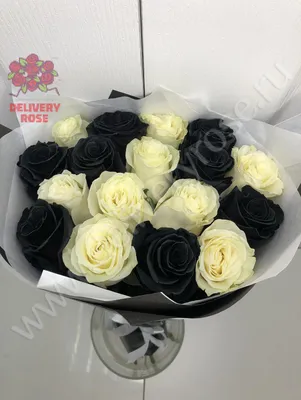 Черные розы в коробке за 4 790 руб. | Бесплатная доставка цветов по Москве