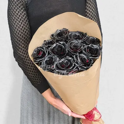 Черные розы 25 шт. микс по ✓ выгодной цене 6250 рублей купить в Москве в  DeliveryRose | DeliveryRose