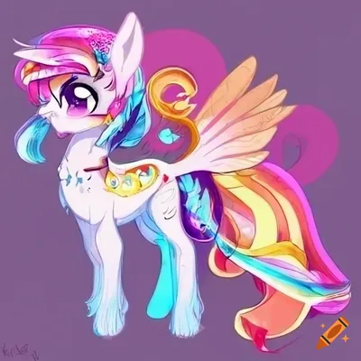 ArtStation - Rainbow Chibi Pony