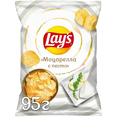 Купить Чипсы Lays 140г Зелёный лук состав, калорийность, фото | Снеки40