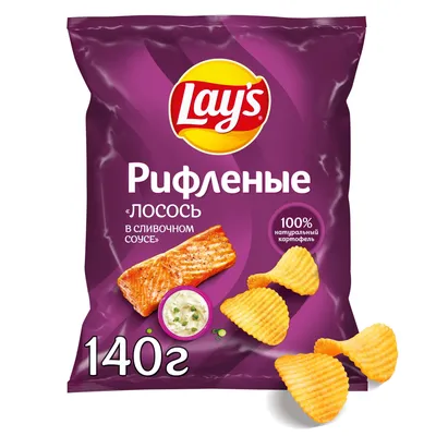 Чипсы картофельные Lay's рифленые Лосось в сливочном соусе 140 г - отзывы  покупателей на Мегамаркет