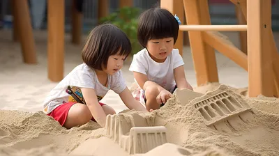 Дети играют в песочнице на детской площадке Kids play in the sandbox at the  Playground - YouTube