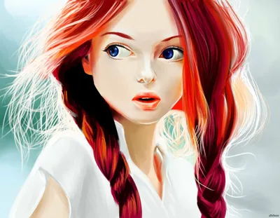 Скетч девушки с красивыми волосами. Девушка рисунок. | Рисунок цветными  карандашами, Легкие рисунки, Рисунок
