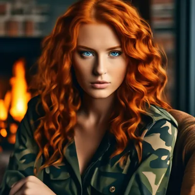 Рыжая девушка. Фотограф Дмитрий Александров