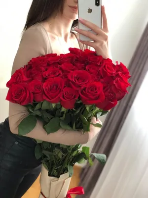 Цветы, розы, девушка, квіти, дівчина | Flower aesthetic, Flowers bouquet,  Bouquet