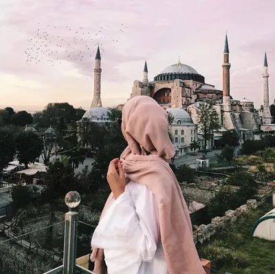 Картинки девушек в хиджабе со спины фотографии