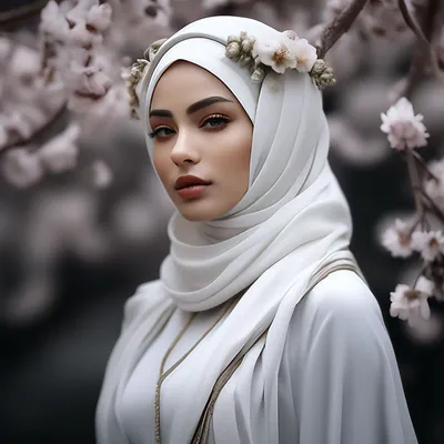 девушка в хиджабе держится за руки перед лицом Стоковое Изображение -  изображение насчитывающей сторона, девушка: 217459207