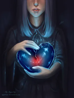 Картинки девушка с разбитым сердцем фото