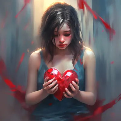 Аниме девушка с разбитым сердцем (много фото) - treepics.ru