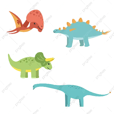 Мультяшный рисунок динозавра, Illustrations Включая: животное и мультфильм  - Envato Elements