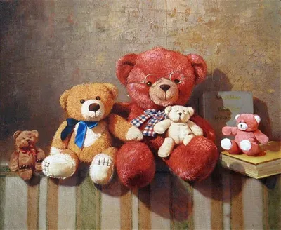 Плюшевые мишки. Картинки для декупажа. | Folk art teddy bear, Teddy bear  pictures, Teddy bear cartoon