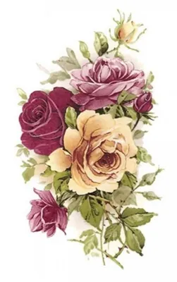 Салфетка для декупажа \"Красные розы живописные\" бумажная TL700500, 33х33 см