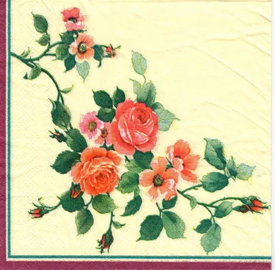 Рисовая бумага для декупажа А4 ультратонкая салфетка 1358 цветы букет розы  винтаж крафт DIY Milotto | AliExpress