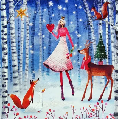 рождество - Самое интересное в блогах | Whimsical art, Winter fairy,  Christmas art