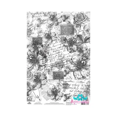 Рисовая бумага для декупажа карта салфетка А4 салфетка 1057 цветы розы  пионы винтаж крафт Milotto — купить в интернет-магазине по низкой цене на  Яндекс Маркете