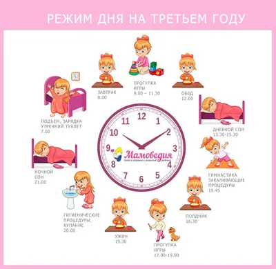 Режим дня ребенка в 2 года - Режим дня для ребенка 6 месяцев