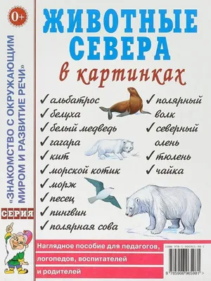 Животные севера в картинках. Наглядное пособие ИЗДАТЕЛЬСТВО ГНОМ 13616163  купить в интернет-магазине Wildberries