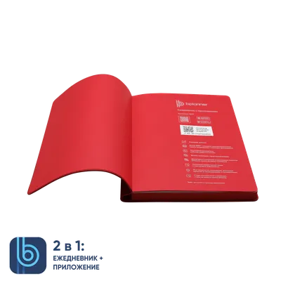 Ежедневник Bplanner.04 red (красный) с логотипом, цвет красный, материал  кожзам - цена от 1099 руб | Купить в Санкт-Петербурге