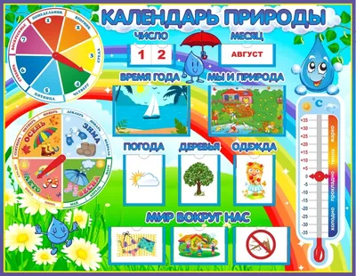 Календарь погоды на каждый день для детского сада распечатать шаблон  бесплатно