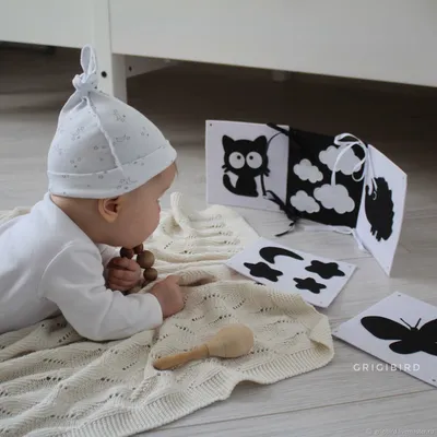 Черно-белые картинки для новорожденных \"Животные\" купить в интернет  магазине Nappystore в Благовещенске