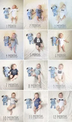 20 идей для фото ребенка по месяцам - Впервые мама в 2023 г | Фото ребенка,  Фотографии новорожденных мальчиков, Детские товары