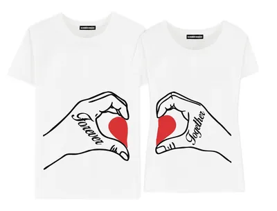 Комплект парных футболок Best Friends купить в Минске в студии печати  ColorVoid