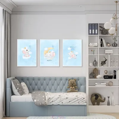 Постеры в детскую комнату “Мишка и Олень” – PapMam.FM