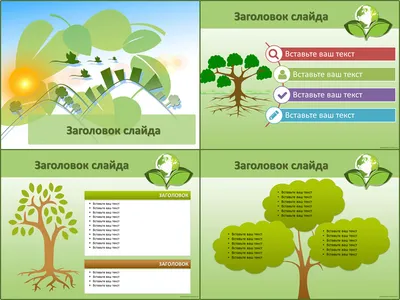 Экологический шаблон для создания презентаций PowerPoint