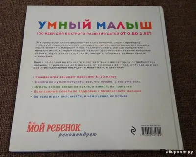 Книга Умный малыш, 100 идей для быстрого развития детей от 0 до 2 лет -  купить книги для родителей в интернет-магазинах, цены на Мегамаркет | 172469