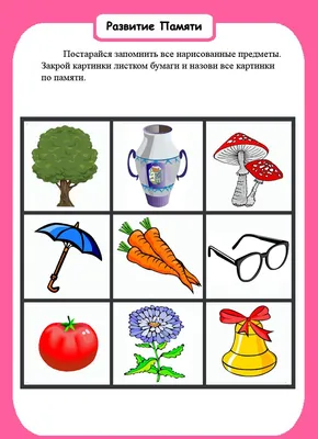 Упражнения для развития памяти и внимания! — Logoprofy.ru
