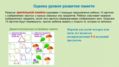 Мнемотренажер:развитие памяти у детей с СДВГ