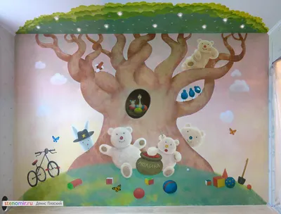 Роспись стен в детском саду 2. Алфавит - Фрилансер Анна Минаева MinaevaA -  Портфолио - Работа #3025243