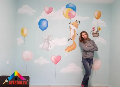 Роспись стен в детском саду в СПб