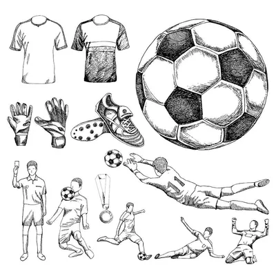 Рисунок футболиста с мячом детский - фото и картинки abrakadabra.fun