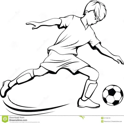 Картинка мяч для футбола ❤ для срисовки